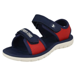 Boys Clarks Marvel Detailed Sandals Surfing Web - G Fit - UK 4 Infant, Red