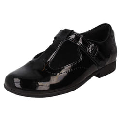 Girls Clarks Formal/School Shoes Scala Seek - G Fit - Black, UK 7 Infant