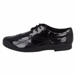 Girls Clarks School Shoes Scala Lace - G Fit - Black, UK 13 Child