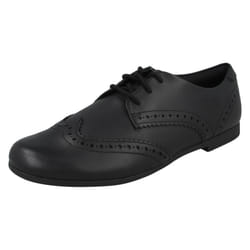 Boys Clarks Formal/School Shoes Scala Loop - F Fit - Black, UK 3.5 Child