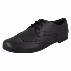 Boys Clarks Formal/School Shoes Scala Loop - F Fit - Black, UK 7.5 Child