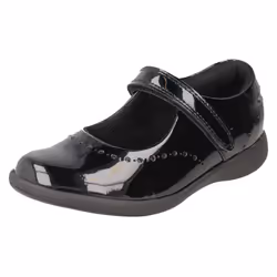 Girls Clarks Formal/School Shoes Etch Craft - F Fit - Black, UK 11.5 Child