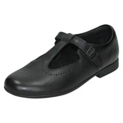 Girls Clarks Formal/School Shoes Scala Seek - E Fit - Black, UK 10 Child