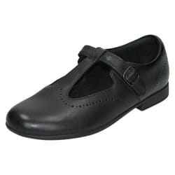 Girls Clarks Formal/School Shoes Scala Seek - E Fit - Black, UK 11.5 Child