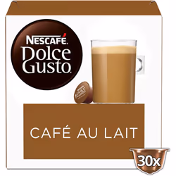 Nescafe Dolce Gusto CafÃ© Au Lait Coffee Pods (Pack of 3, Total 90 Capsules)
