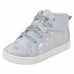 Girls Clarks Disney Frozen Ankle Boots City Frost - F Fit - Blue, UK 1.5 Child