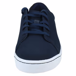 Mens Clarks Lace Up Deck Shoes Pickwell Sail - G Fit - Navy, UK 3