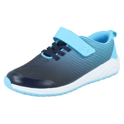 Childrens Clarks Unisex Casual Trainers Aeon Pace - G Fit - Navy, UK 10.5 Child