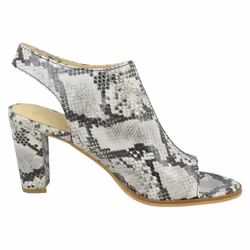 Ladies Clarks Smart Block Heeled Court Shoes Kaylin Cara - D Fit - Grey, UK 5.5