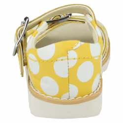 Girls Clarks Casual Summer Sandals Crown Bloom T - F Fit - Yellow, UK 5.5 Infant