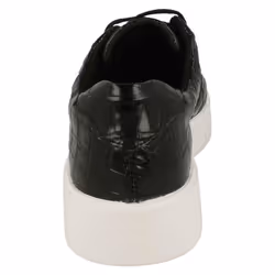 Ladies Clarks Animal Detailed Lace Up Shoes Hero Walk - D Fit - Black, UK 3