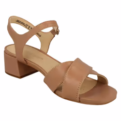 Ladies Clarks Casual Heeled Ankle Boots Sheer Flora - D Fit - Nude, UK 5.5