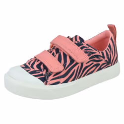 Girls Clarks Casual Shoes City Bright - F Fit - Animal Print, UK 7 Infant