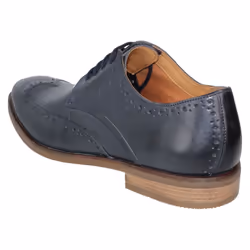 Mens Clarks Smart Lace Up Shoes Stanford Walk - G Fit - Navy, UK 7.5