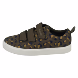 Boys Clarks Machine Washable Casual Shoes City Vibe - G Fit - Green, UK 10 Child