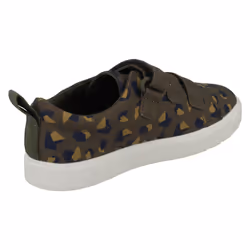 Boys Clarks Machine Washable Casual Shoes City Vibe - G Fit - Green, UK 12.5 Child