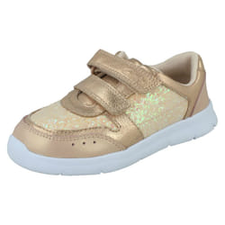 Girls Clarks Lightweight Trainers ATH Sonar - G Fit - Pink, UK 4.5 Infant