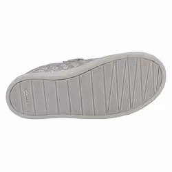Girls Clarks Machine Washable Casual Shoes City Vibe - G Fit - Silver, UK 12.5 Child