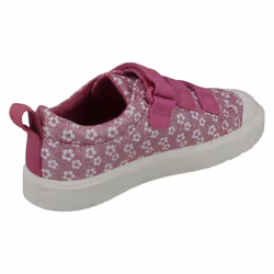 Girls Clarks Machine Washable Casual Shoes City Vibe - F Fit - Multi, UK 11.5 Child