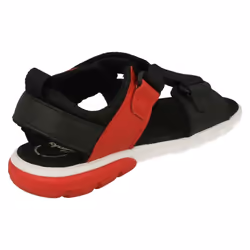 Childrens Clarks Hook And Loop Sandals Rocco Tide K - F Fit - Red, UK 11.5 Child