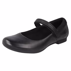 Girls Clarks Mary Jane School Shoes Scala Gem K - F Fit - Black, UK 13 Child
