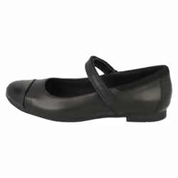 Girls Clarks Mary Jane Style School Shoes Scala Gem Y - E Fit - Black, UK 1.5 Child