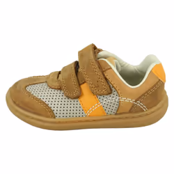 Boys Clarks Hook & Loop Casual Shoe Flash Metra - F Fit - Brown, UK 5.5 Infant