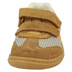 Boys Clarks Hook & Loop Casual Shoe Flash Metra - F Fit - Brown, UK 5.5 Infant