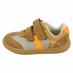 Boys Clarks Hook & Loop Casual Shoe Flash Metra - G Fit - Brown, UK 4 Infant