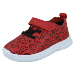 Boys Clarks Disney Casual Shoes ATH Comic - G Fit - Red, UK 4.5 Infant