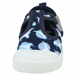 Boys Clarks Casual T-Bar Shoes City Dance - F Fit - Navy, UK 4 Infant