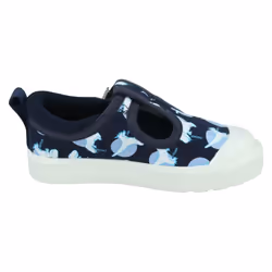 Boys Clarks Casual T-Bar Shoes City Dance - G Fit - Navy, UK 4 Infant
