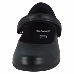 Girls Clarks School Shoes Scala Skip - Black, UK 7.5 Infant