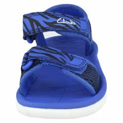 Childrens Clarks Casual Summer Sandals Surfing Tide K - F Fit - Navy, UK 11.5 Child