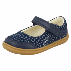 Girls Clarks Casual Shoes Flash Bright - G Fit - Navy, UK 4.5 Infant