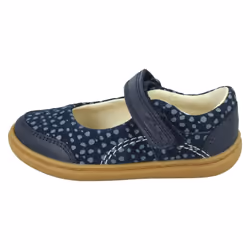 Girls Clarks Casual Shoes Flash Bright - G Fit - Navy, UK 4.5 Infant