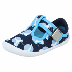 Boys Clarks T Bar Casual Shoe Roamer Sun T - G Fit - Navy, UK 3 Infant