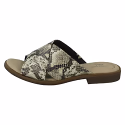 Ladies Clarks Slip On Summer Sandals Declan Ivy - D Fit - Taupe, UK 6.5