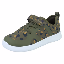 Childrens Unisex Clarks Casual Trainers Ath Flux T - F Fit - Green, UK 9.5 Child