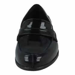Ladies Clarks Slip On Shoes Hamble Loafer - D Fit - Black Patent, UK 3
