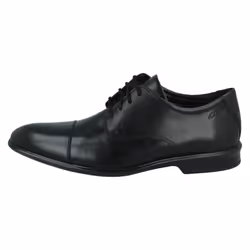 Mens Clarks Formal Shoes Bensley Cap - G Fit - Black, UK 11