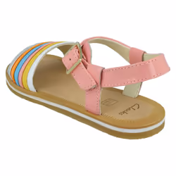 Girls Clarks Casual Sandals Finch Stride - F Fit - Multi, UK 7.5 Infant