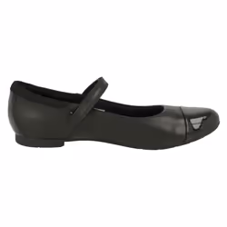Girls Clarks Mary Jane Style School Shoes Scala Gem Y - Black, UK 3 Child