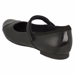 Girls Clarks Mary Jane Style School Shoes Scala Gem Y - Black, UK 3.5 Child