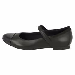 Girls Clarks Mary Jane Style School Shoes Scala Gem Y - Black, UK 4.5 Child