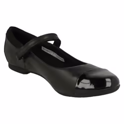 Girls Clarks Mary Jane Style School Shoes Scala Gem Y - Black, UK 6.5 Child