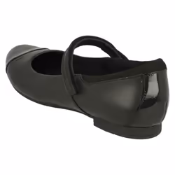 Girls Clarks Mary Jane Style School Shoes Scala Gem Y - Black, UK 7 Child