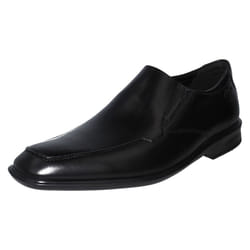 Mens Clarks Casual Slip On Shoes Bensley Step - G Fit - Black, UK 12