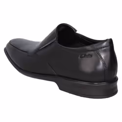 Mens Clarks Casual Slip On Shoes Bensley Step - G Fit - Black, UK 12
