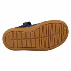 Girls Clarks Mary Jane Shoes Flash Stripe - G Fit - Navy, UK 7 Infant